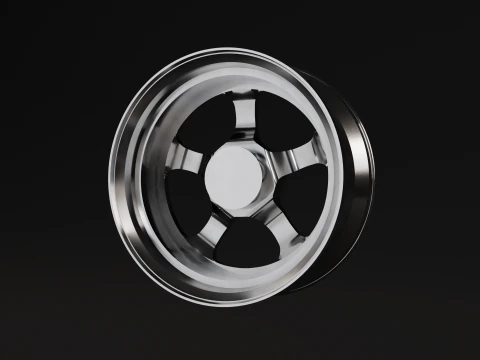 American Racing VF501 Car Rim 3D Model
