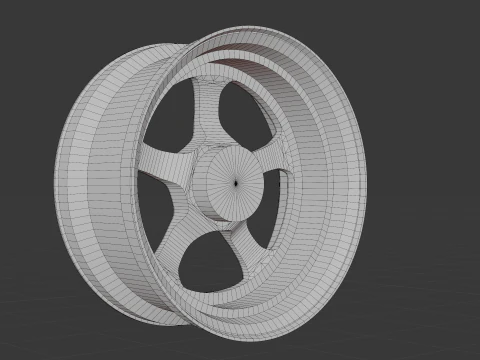 American Racing VF501 Car Rim 3D Model