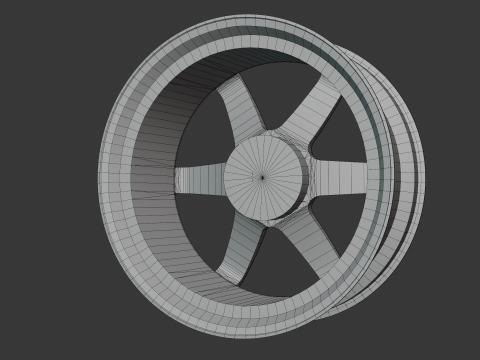 Автомобільний диск RAYS Volk Racing TE37 3D Модель