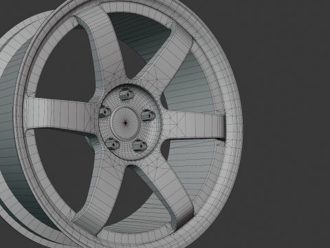 Автомобільний диск RAYS Volk Racing TE37 3D Модель