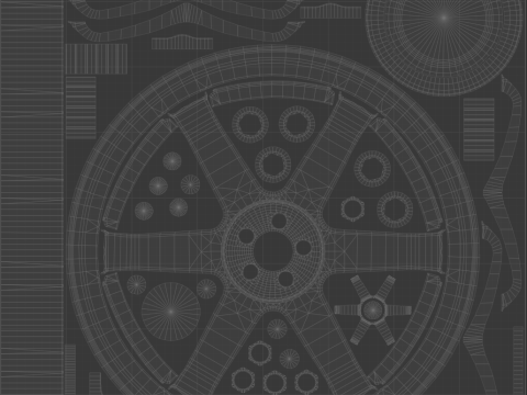 Автомобільний диск RAYS Volk Racing TE37 3D Модель