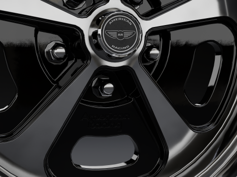 Cerchione per auto American Racing VN500 Modello 3D