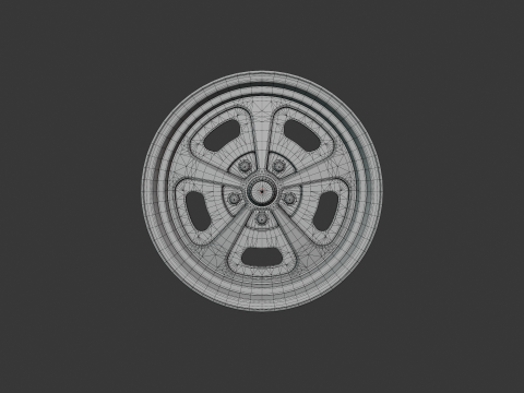 Cerchione per auto American Racing VN500 Modello 3D