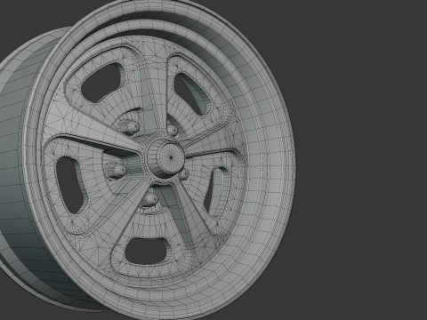 Cerchione per auto American Racing VN500 Modello 3D