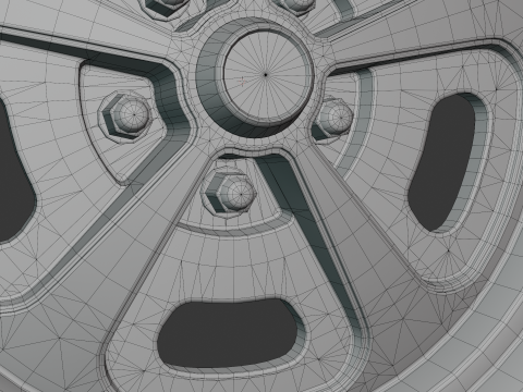 Cerchione per auto American Racing VN500 Modello 3D