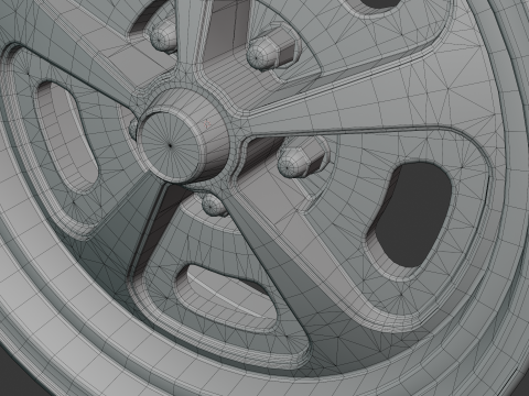 Cerchione per auto American Racing VN500 Modello 3D