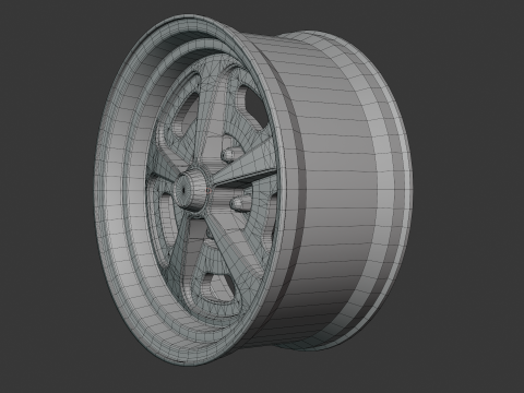Cerchione per auto American Racing VN500 Modello 3D