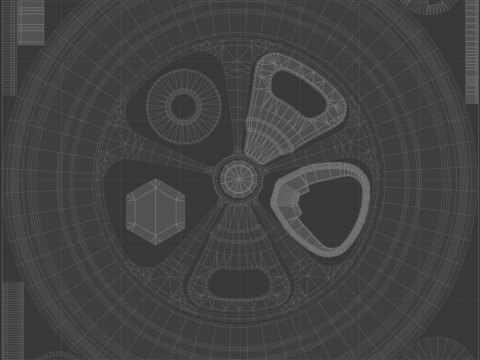 Cerchione per auto American Racing VN500 Modello 3D