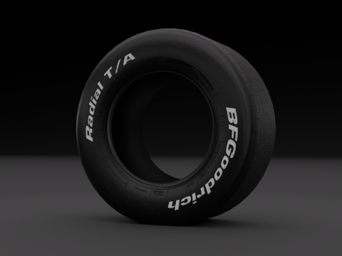 Pneu Auto BF Goodrich Radial T-A Modelo 3D
