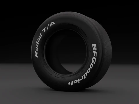 BF Goodrich 子午线 T-A 汽车轮胎 3D 模型