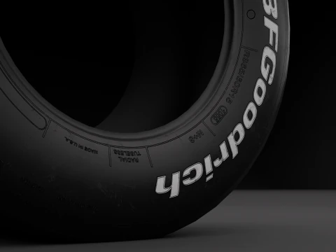 BF Goodrich 子午线 T-A 汽车轮胎 3D 模型