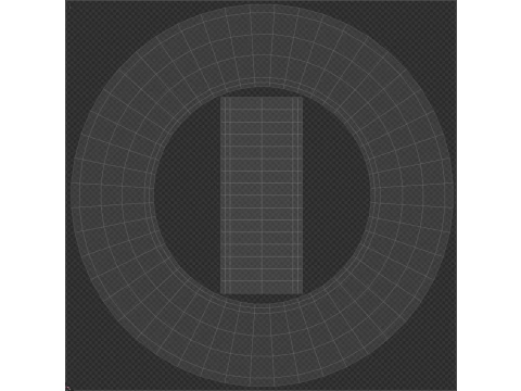BF Goodrich 子午线 T-A 汽车轮胎 3D 模型
