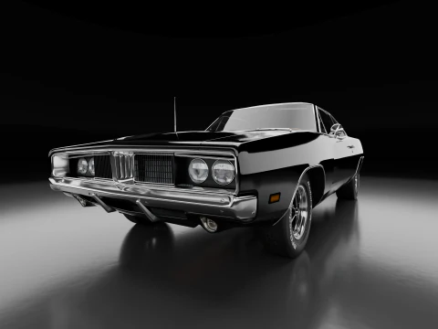 1969 Dodge Charger 3D Model