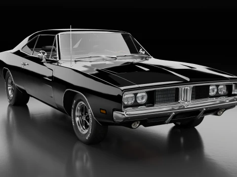1969 Dodge Charger 3D Model