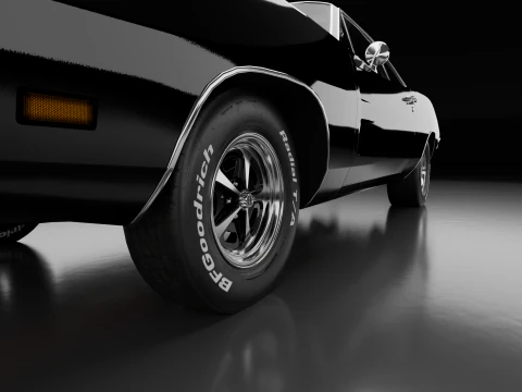 1969 Dodge Charger 3D Model