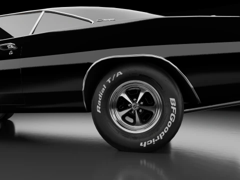 1969 Dodge Charger 3D Model