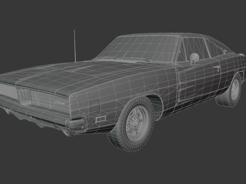 1969 Dodge Charger 3D Model