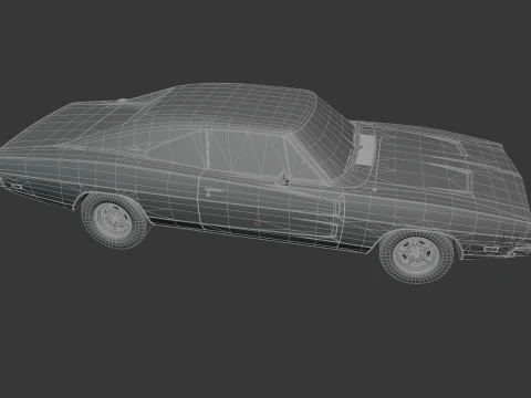 1969 Dodge Charger 3D Model