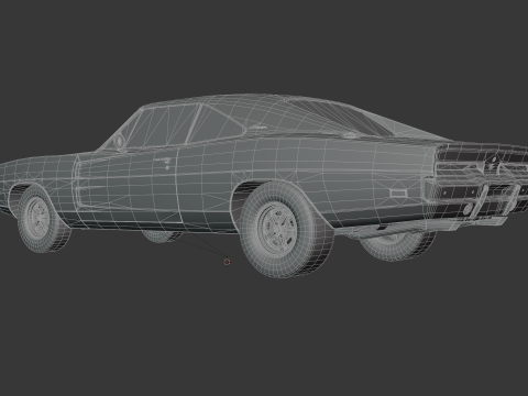 Dodge’a Chargera z 1969 r Model 3D