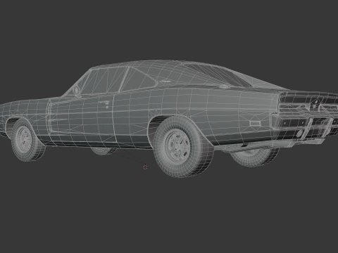 1969 Dodge Charger 3D Model