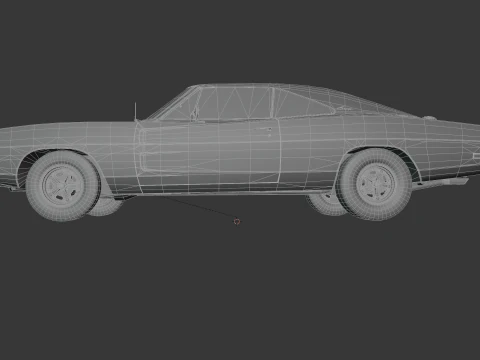 1969 Dodge Charger 3D Model