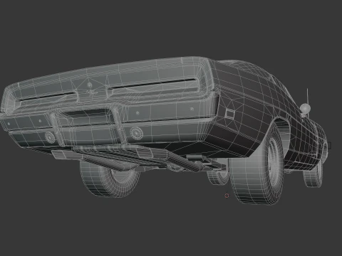 1969 Dodge Charger 3D Model