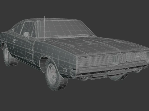 1969 Dodge Charger 3D Model