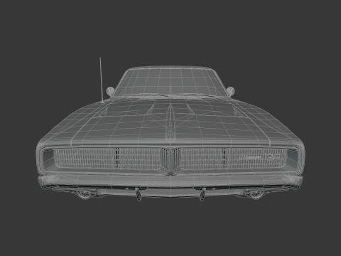 1969 Dodge Charger 3D Model