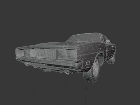1969 Dodge Charger 3D Model