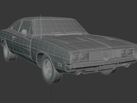 1969 Dodge Charger 3D Model