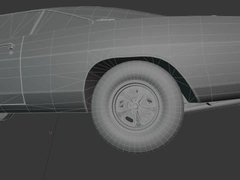 1969 Dodge Charger 3D Model