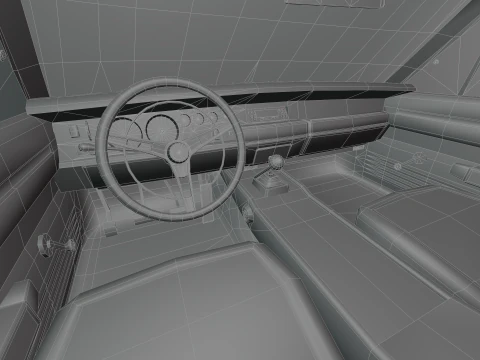 1969 Dodge Charger 3D Model