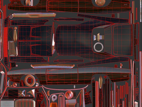 1969 Dodge Charger 3D Model