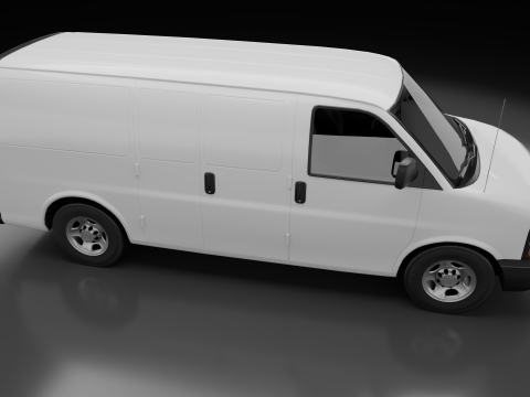 Стандартний американський промисловий фургон 3D Модель