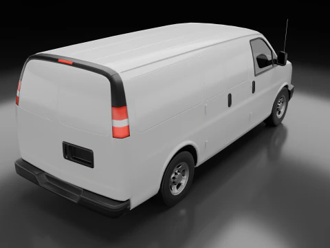 Generic American Industrial Van 3D Model