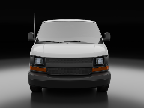 Стандартний американський промисловий фургон 3D Модель