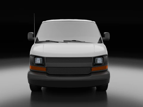 Generic American Industrial Van 3D Model