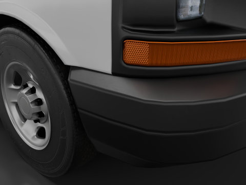 Стандартний американський промисловий фургон 3D Модель