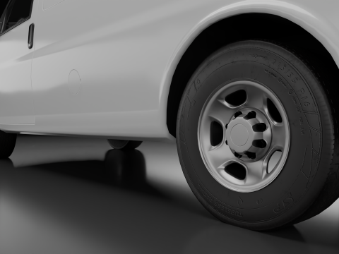 Стандартний американський промисловий фургон 3D Модель