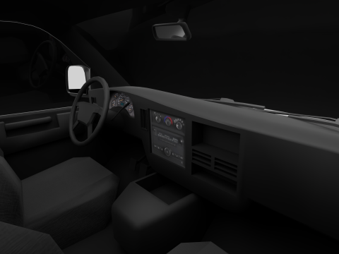 Стандартний американський промисловий фургон 3D Модель