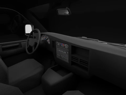 Generic American Industrial Van 3D Model