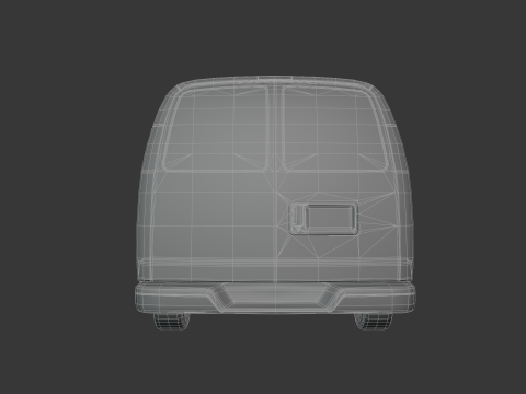 Стандартний американський промисловий фургон 3D Модель