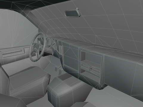 Generic American Industrial Van 3D Model