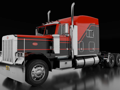 Peterbilt 379 Tidur Model 3D