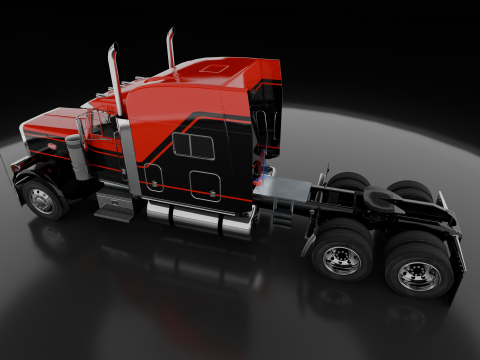 Peterbilt 379 Yataklı 3D Model
