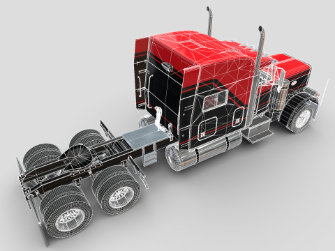 Peterbilt 379 Yataklı 3D Model