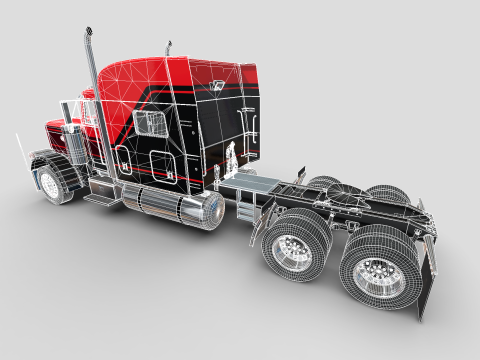 Peterbilt 379 Yataklı 3D Model