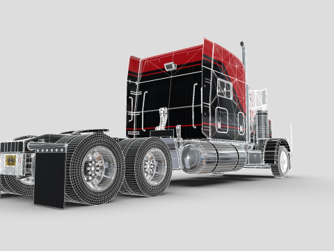 Peterbilt 379 Yataklı 3D Model