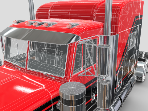 Peterbilt 379 Yataklı 3D Model