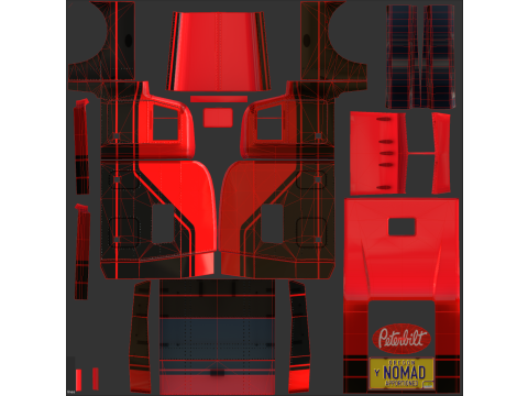 Peterbilt 379 Yataklı 3D Model